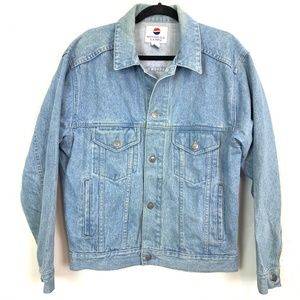 PEPSI Vintage Jean Trucker Jacket 90's Loose sz S